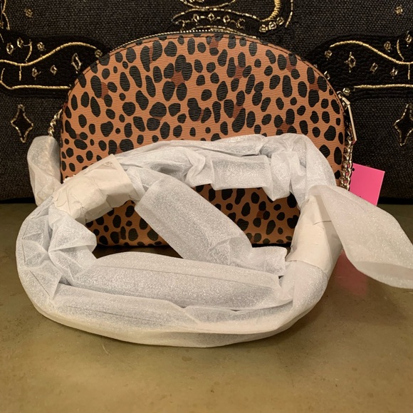 NWT Kate Spade Spencer Leopard Double-Zip Crossbody Purse - Picture 6 of 12